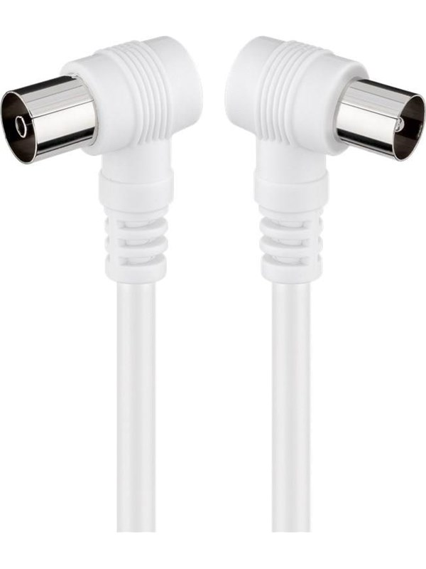 Pro Angled antenna cable 70 dB 2x shielded