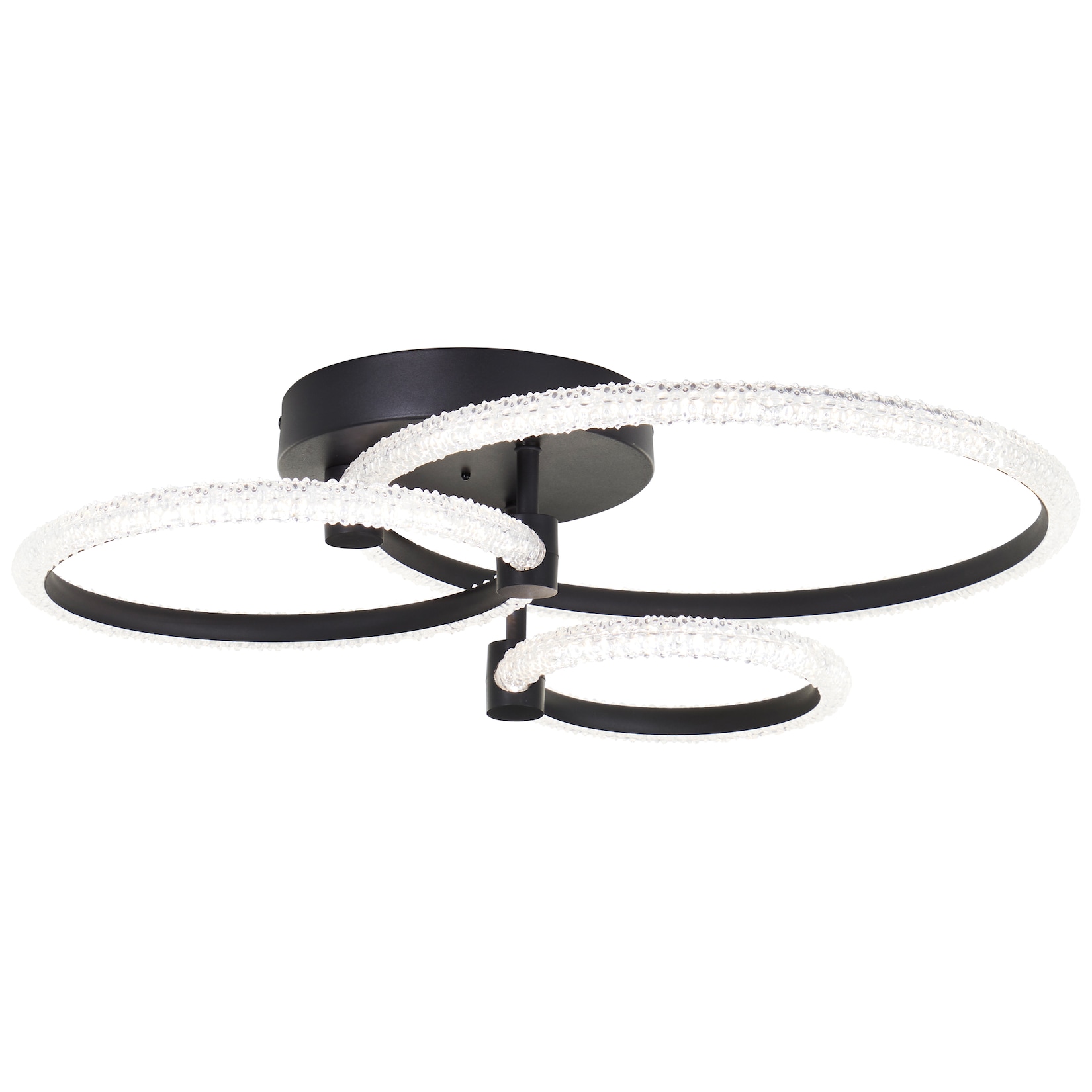 BRILLIANT Deckenleuchte Aydin LED, 57x42 cm, 4700 lm, 3000-7000K, dimmbar, schwarz