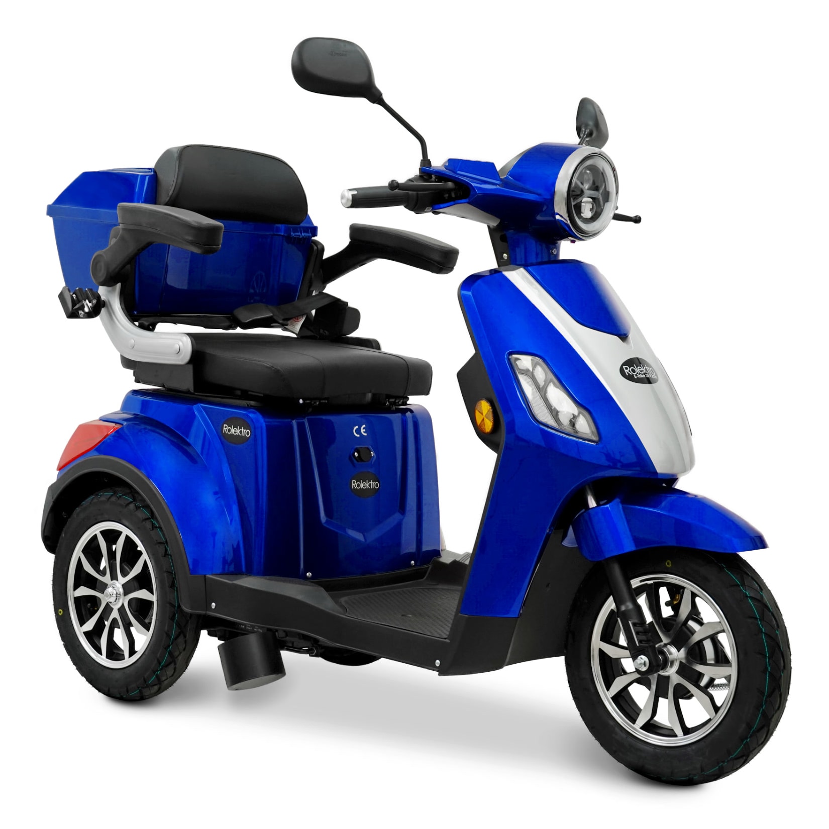 Rolektro, E-Trike 25 V.2 R31, Blau, 60V-20Ah Bleigel Akkus, 1000 Watt