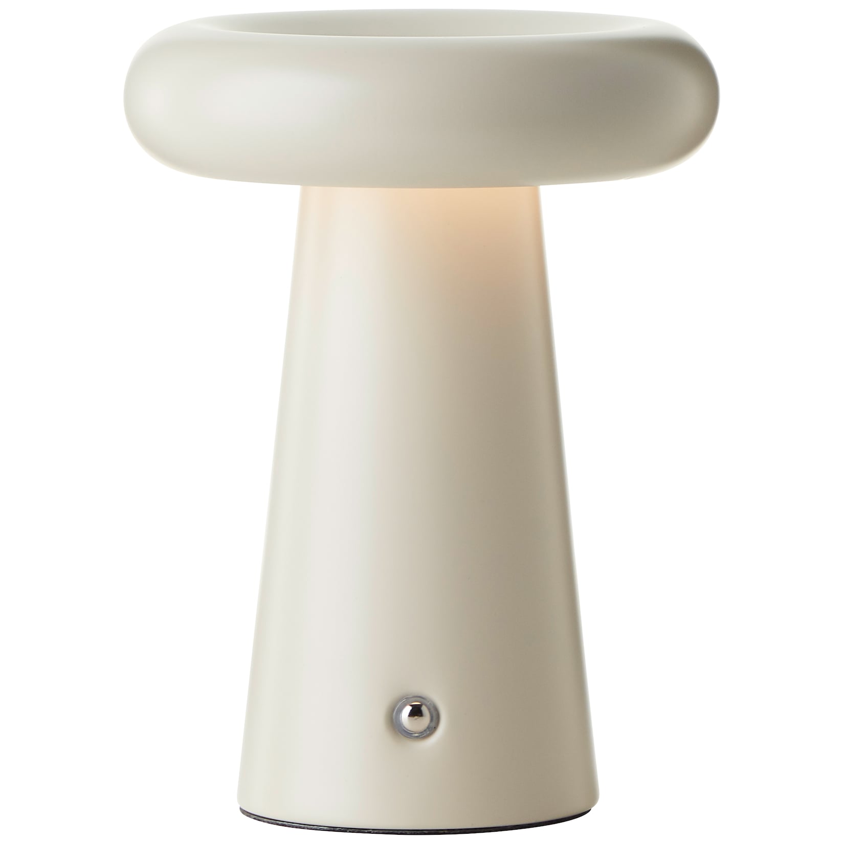 Brilliant LED Tischleuchte Muffin G40895/09 Außenbereich, Wohnzimmer, Badezimmer, Schlafzimmer Metall Outdoor, Indoor beige - LED fest integriert