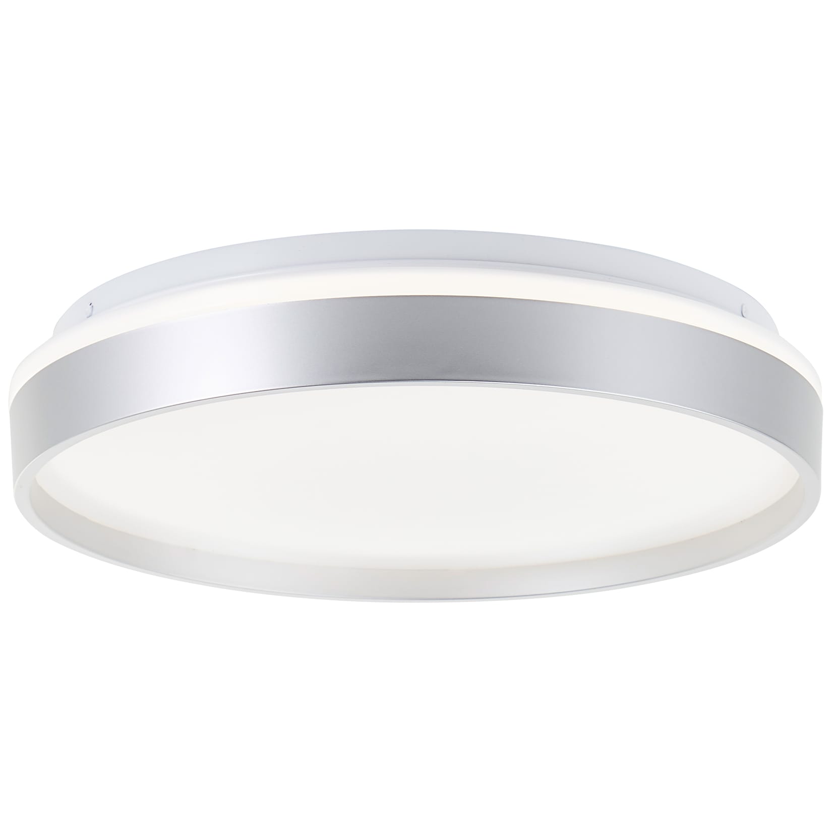 Brilliant LED Deckenleuchte Britt G80760/58 Flur, Küche, Wohnzimmer, Schlafzimmer, Arbeitszimmer Metall/Kunststoff Indoor Decke silber - LED fest integriert