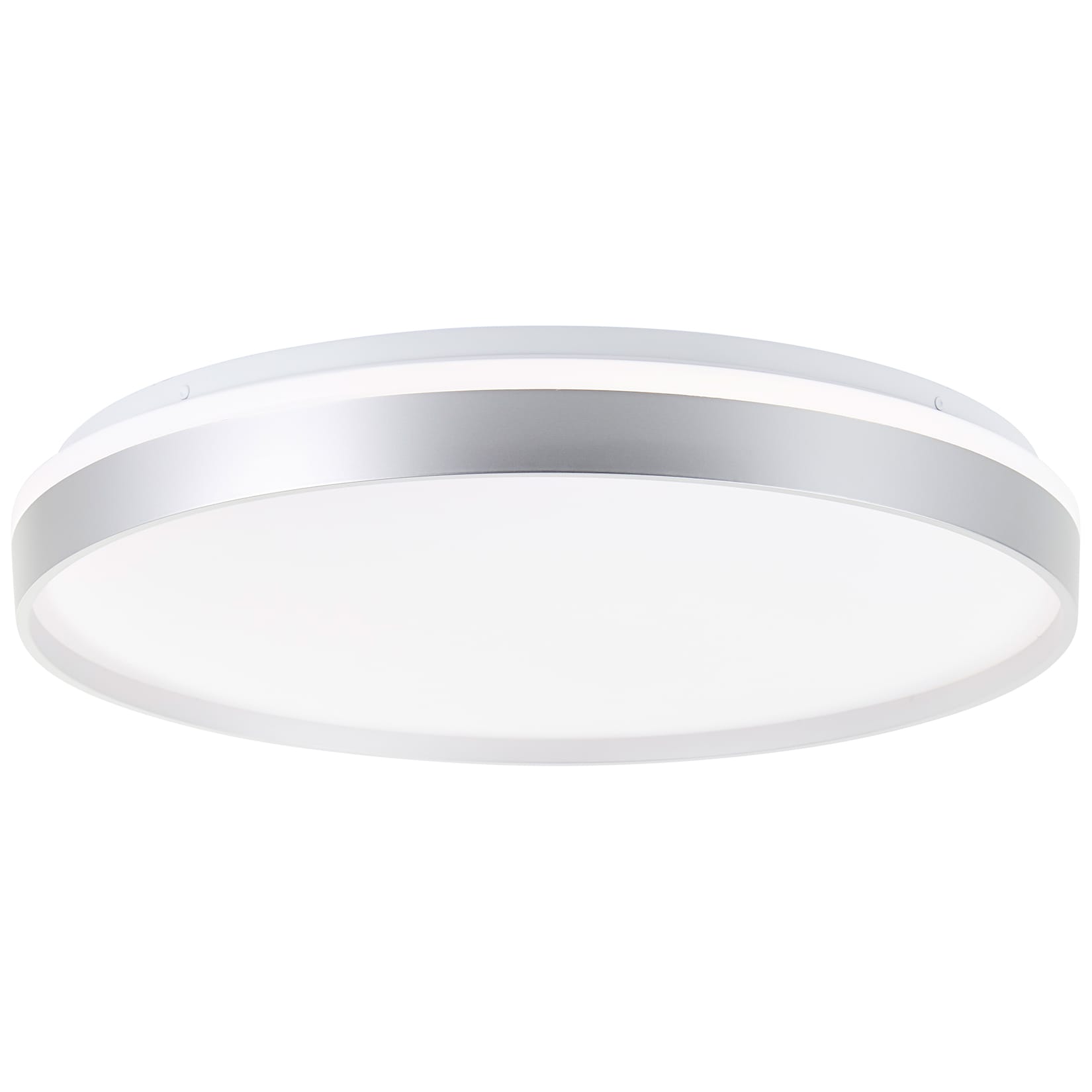 Brilliant LED Deckenleuchte Britt G80761/58 Flur, Küche, Wohnzimmer, Schlafzimmer, Arbeitszimmer Metall/Kunststoff Indoor Decke silber - LED fest integriert