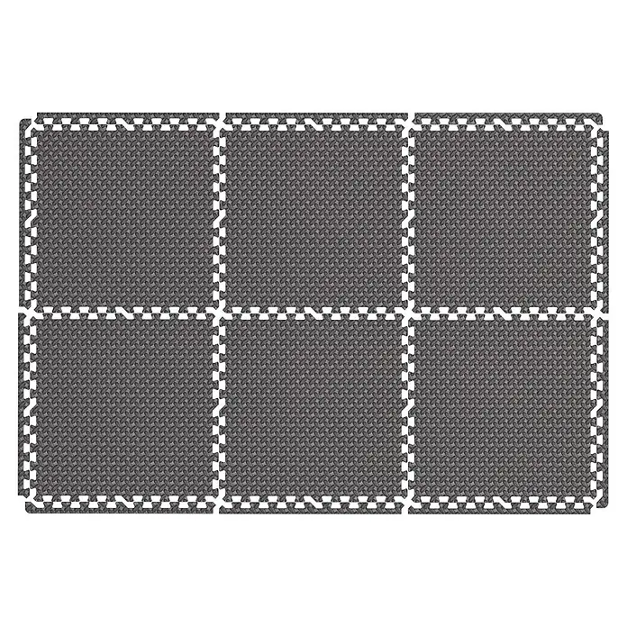 Fußbodenschutzmatte (6 Stk., 60 x 60 cm)