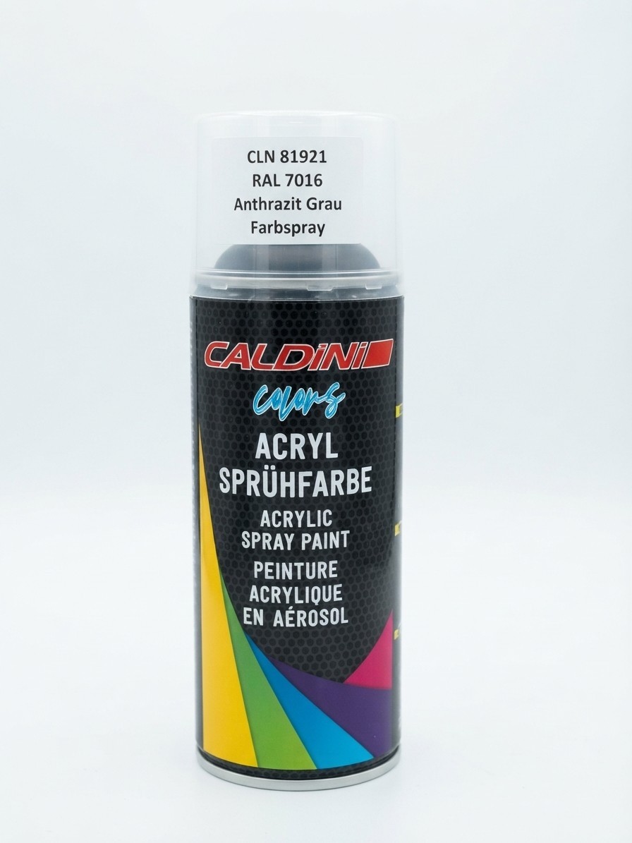 1x CALDINI Acryl Sprühfarbe – Tiefschwarz / Mattschwarz (RAL 9005) | 400 ml Lack Bild 4