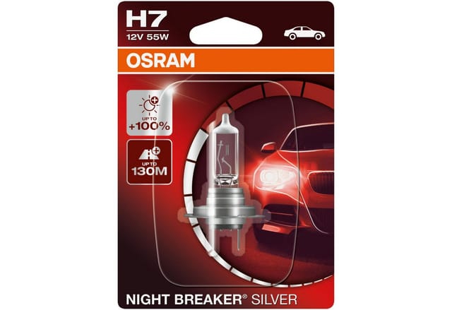 Osram Scheinwerferlampe Night Breaker H7 Silver