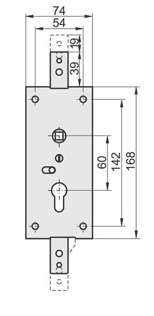 Kastel-2 Schloss Horizontal - Mp Zn K-2