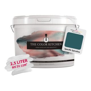 A.S. Création Wandfarbe The Color Kitchen Spirulina Grün Matt 2,5 l Hohe Deckkraft