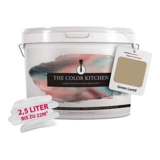A.S. Création Wandfarbe The Color Kitchen Green Lentil Grün 2,5 l Matt Hohe Deckkraft