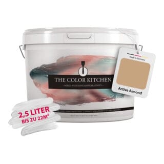 A.S. Création Wandfarbe The Color Kitchen Active Almond Braun Matt 2,5 l Hohe Deckkraft