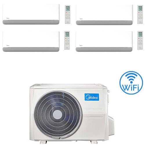 Klimaanlage Midea Breezeless-e Wifi R32 Quadri Split 9000 + 12000 + 12000 Btu Mit E.u. M4o-36fn8-q Inverter Klasse A++/a+