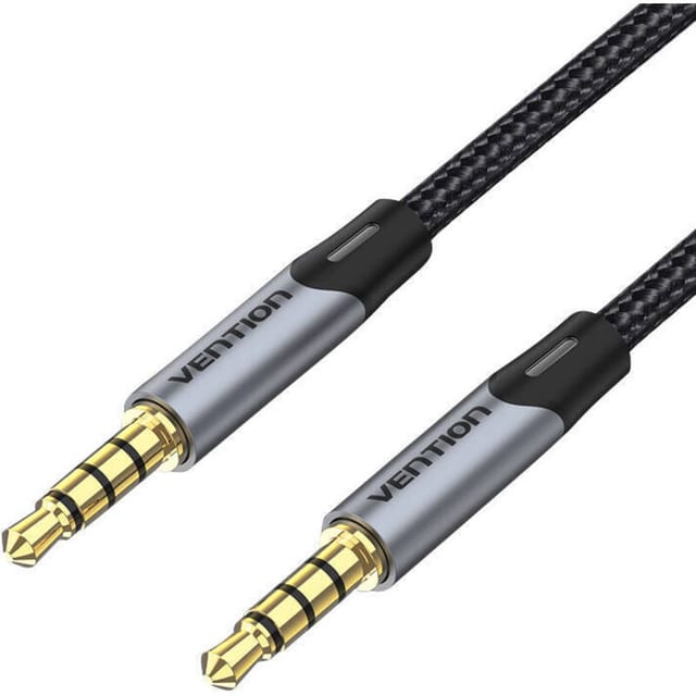 Kabel Stereo Baqhg/ Klinke 3,5 Stecker - Klinke 3,5 Stecker/ 1,5m/ Grau - Vention