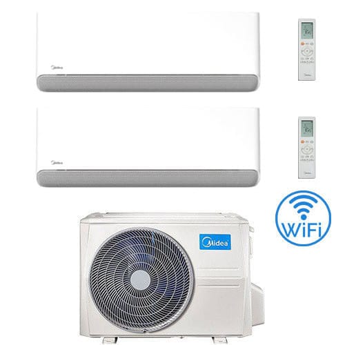 Klimaanlage Midea Breezeless-e Wifi R32 Dual Split 12000 + 12000 Btu Mit E.u. M3oa-27hfn8-q Inverter Klasse A++/a+