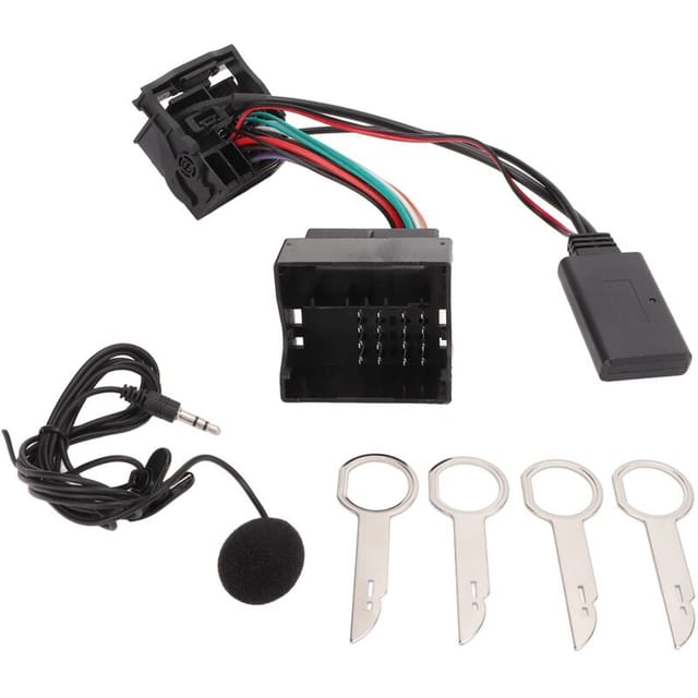 Ej.life Bluetooth-audiokabel-set, Auto Bluetooth 5.0 Kabelloser Audio-adapter Aux-in-kabel Mit Mikrofon-ersatz Für Ford Focus Mondeo Fiesta Fusion 6000cd A