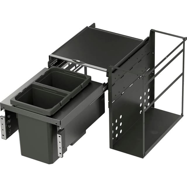 Vauth-sagel - Vs Envi Water Einbau Abfallsammler Mit 2x 10l Mülleimer 562x488x508mm Lavagrau