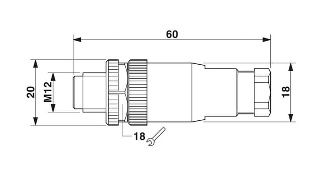 1681088 Sensor-/aktor-steckverbinder, Unkonfektioniert M12 Stecker, Gerade Polzahl - Phoenix Contact