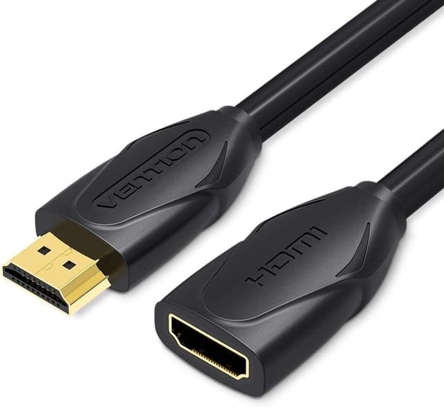 Vention - Kabel Hdmi Verlängerung Vaa-b06-b100/ Hdmi Stecker - Hdmi Buchse/ 1m/ Schwarz