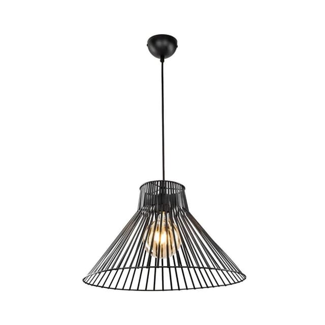 Panama Mdl4135 Pendelleuchte Aus Schwarzem Metalldraht