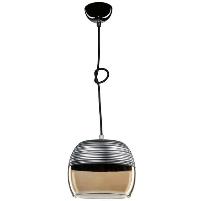 Punto Pendelleuchte Asz0857 Schwarzer Umgekehrter Glasdiffusor