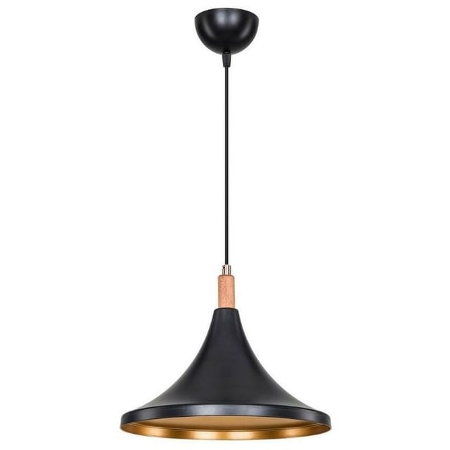 Webmarketpoint - Kano Schwarzgoldene Pendelleuchte Asz1564
