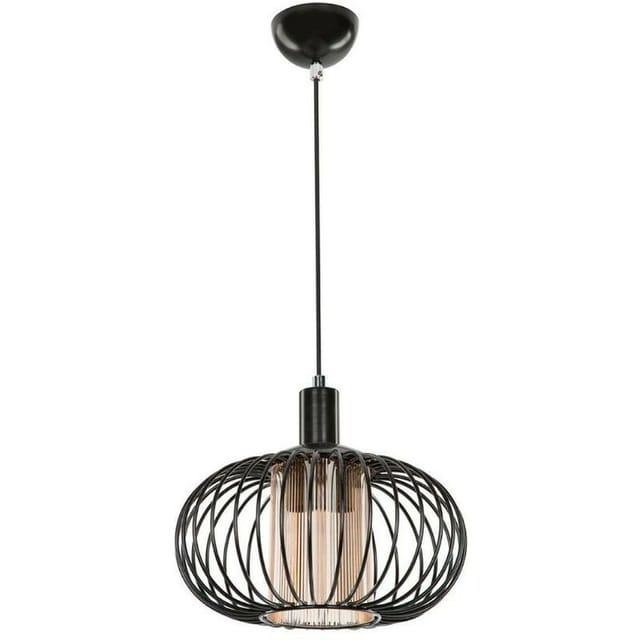 Webmarketpoint - Terla Mdl3674 Pendelleuchte Mit Eisenstruktur Und Glasdiffusor