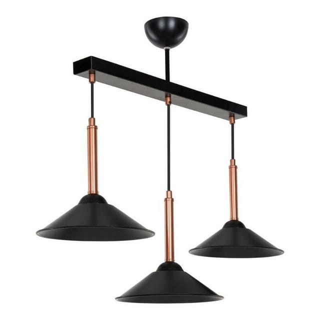 Mandarin Mdl4221 Pendelleuchte Mit Schwarzen Metalllampenschirmen