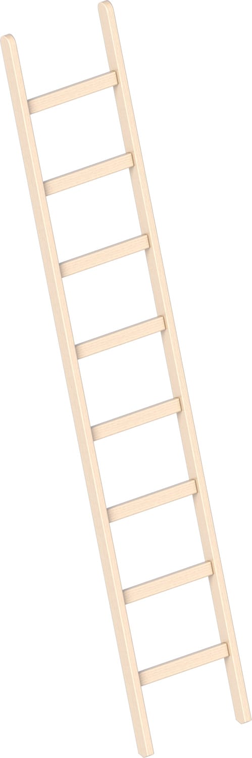 Layher 1052 Holzanlegeleiter 8 Sprossen