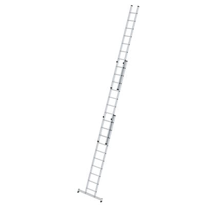Günzburger Steigtechnik - Sprossen-schiebeleiter 3tlg. Mit Nivello-traverse 3 X 10 Sprossen - 020610