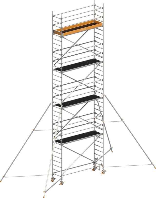 Layher Rollgerüst Uni Standard P2 Mit Gerüststützen 5m, 10,20m Ah