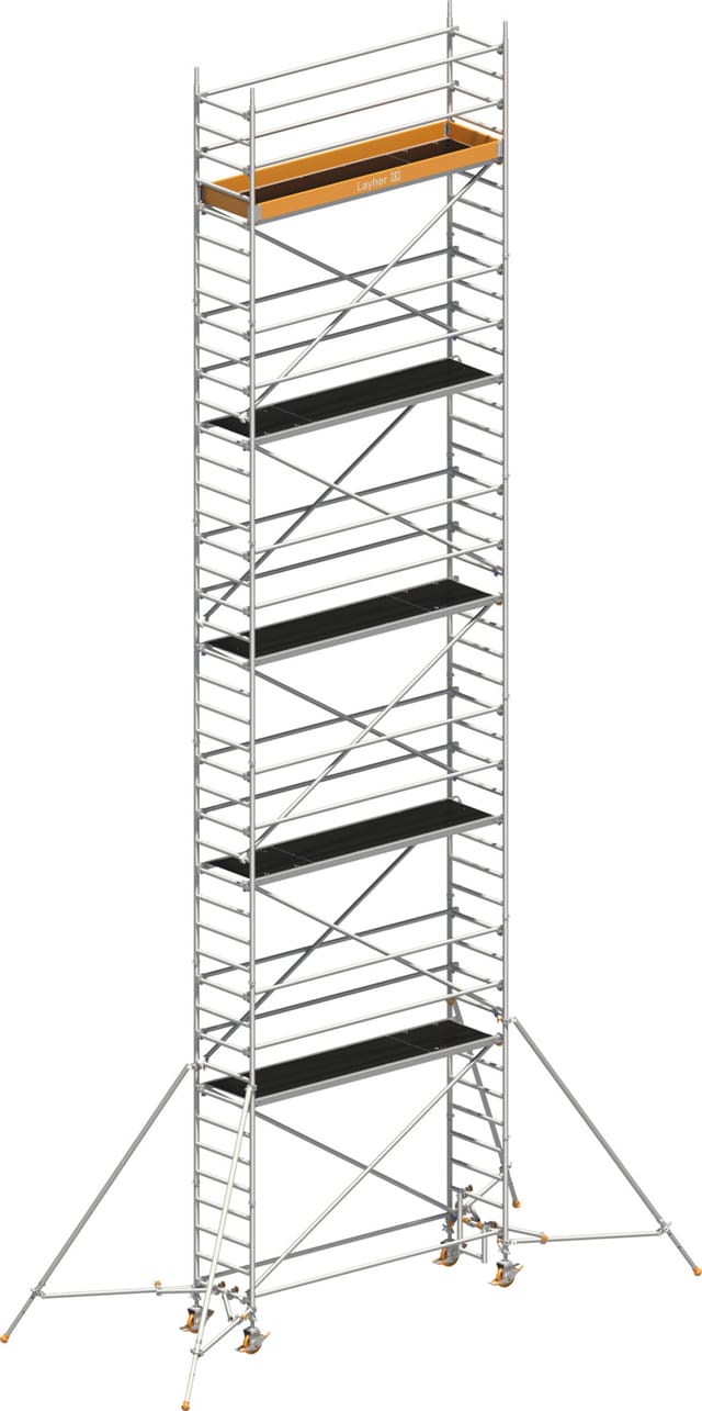 Layher Rollgerüst Uni Standard P2 Mit Gerüststützen 12,20m Ah