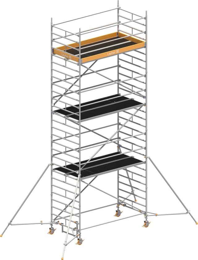Layher Rollgerüst Uni Breit P2 Mit Gerüststützenlänge 2,60m, 8,20m Ah