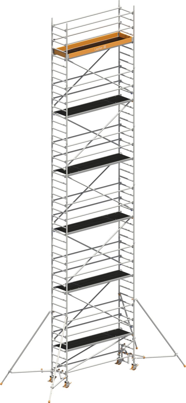 Layher Rollgerüst Uni Standard P2 Mit Gerüststützen 13,20m Ah