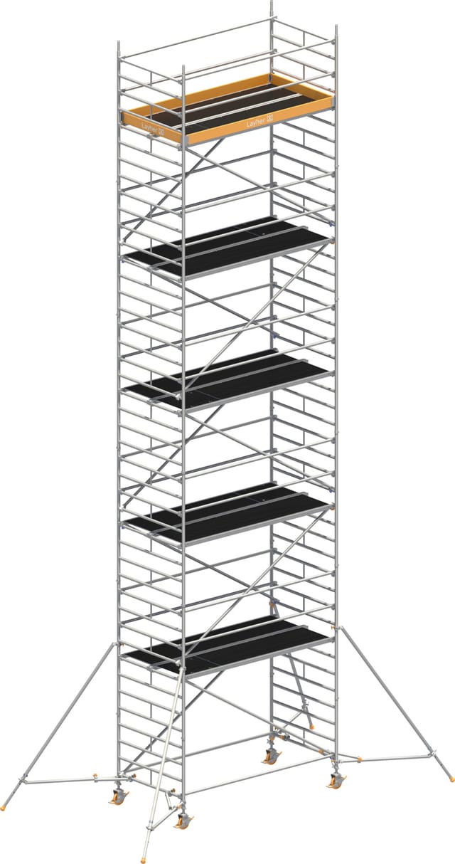 Layher Rollgerüst Uni Breit P2 Mit Gerüststützenlänge 2,60m, 12,20m Ah