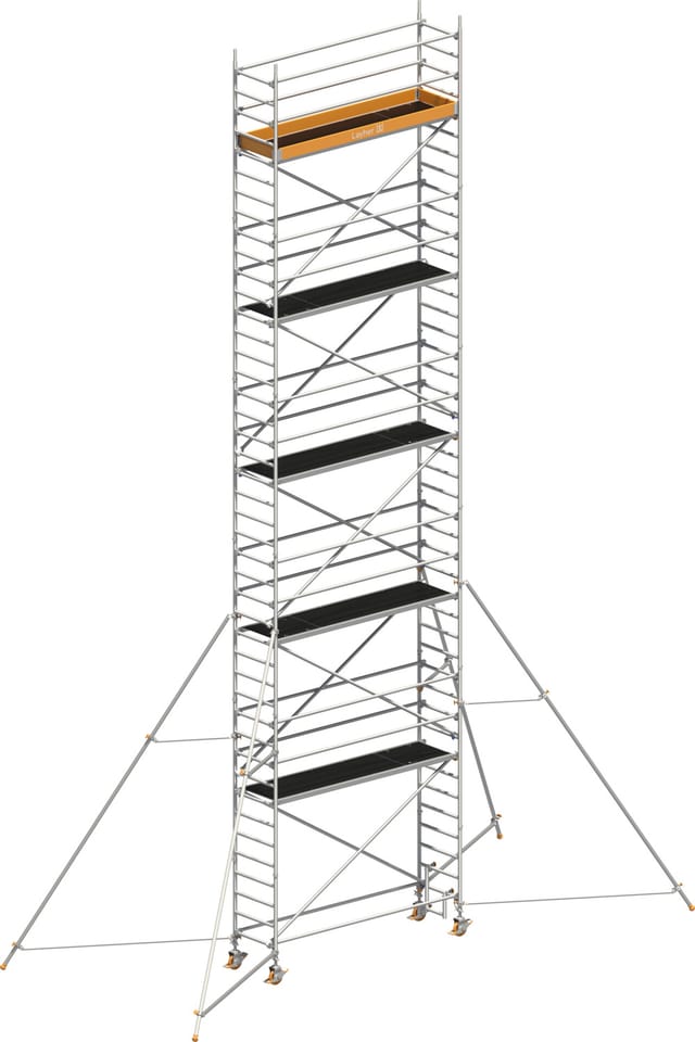 Layher Rollgerüst Uni Standard P2 Mit Gerüststützen 5m, 12,20m Ah