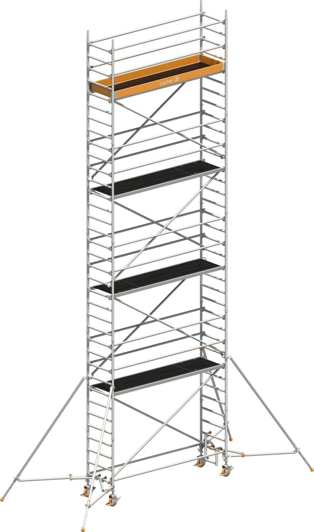 Layher Rollgerüst Uni Standard P2 Mit Gerüststützen 10,20m Ah