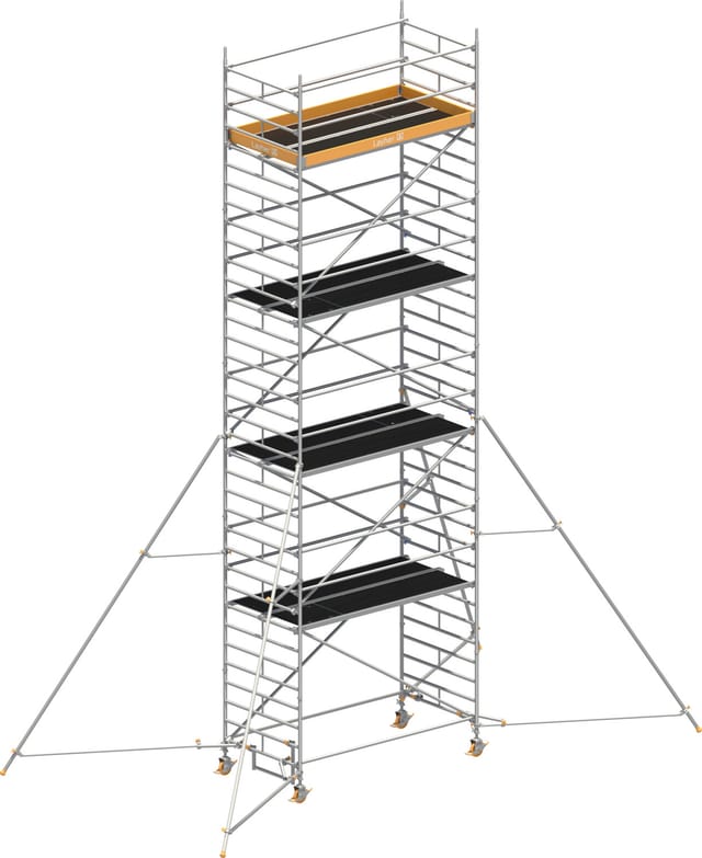 Layher Rollgerüst Uni Breit P2 Mit Gerüststützenlänge 5,0m, 10,20m Ah