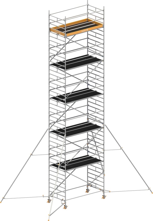 Layher Rollgerüst Uni Breit P2 Mit Gerüststützenlänge 5,0m, 12,20m Ah