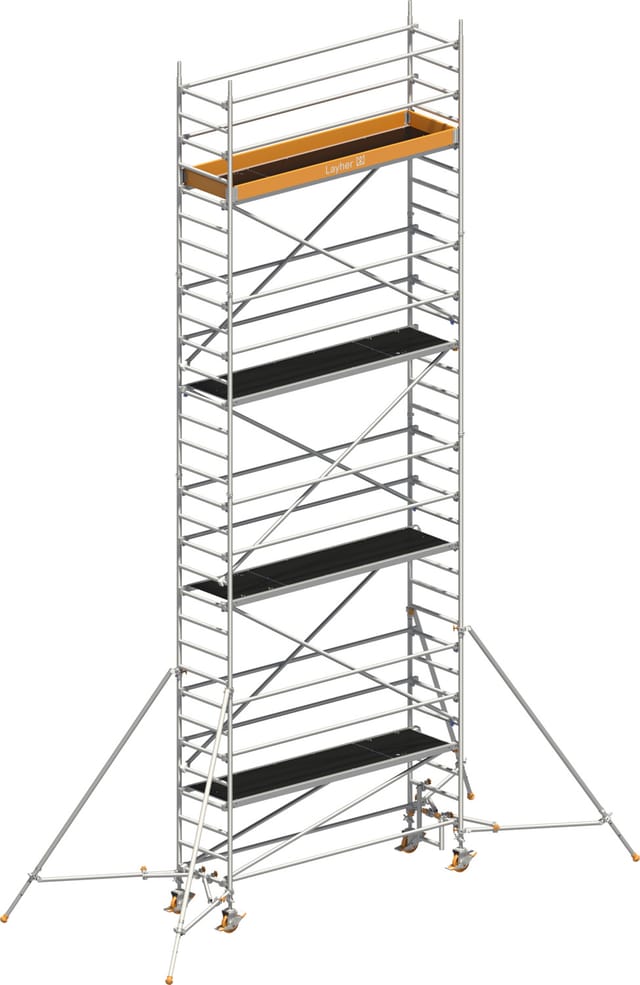 Layher Rollgerüst Uni Standard P2 Mit Gerüststützen 9,20m Ah