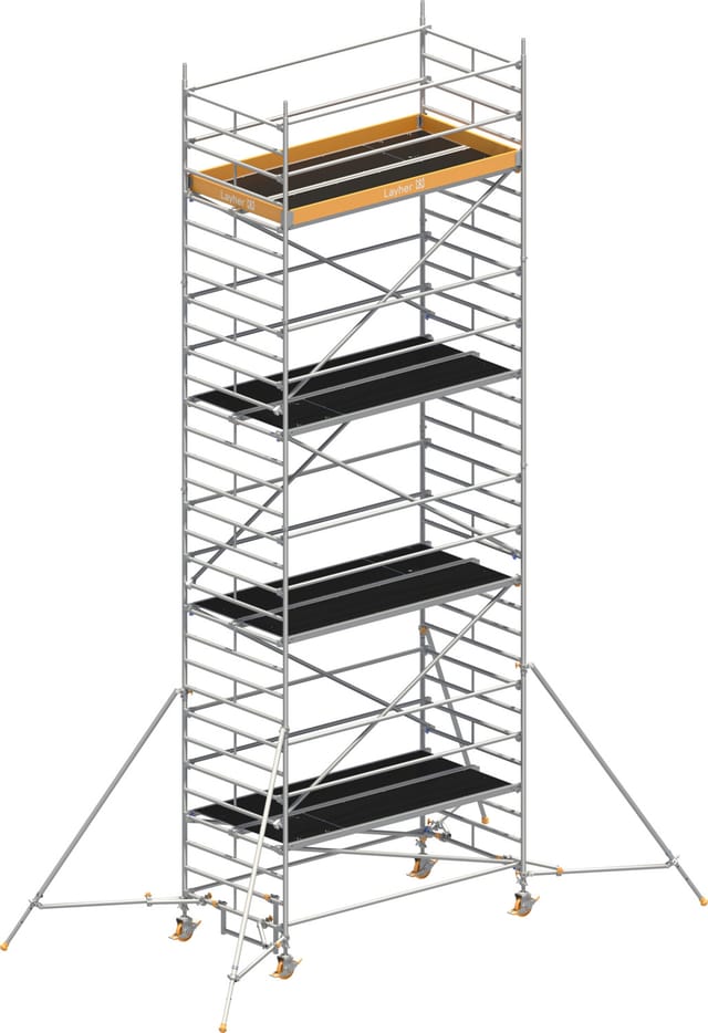 Layher Rollgerüst Uni Breit P2 Mit Gerüststützenlänge 2,60m, 9,20m Ah