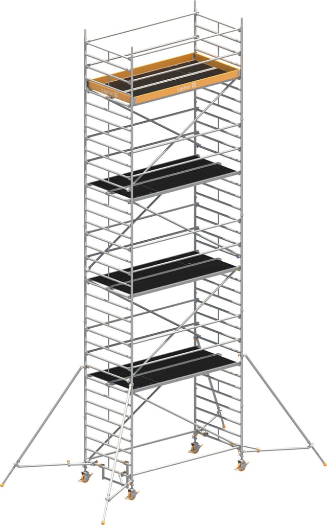 Layher Rollgerüst Uni Breit P2 Mit Gerüststützenlänge 2,60m, 10,20m Ah