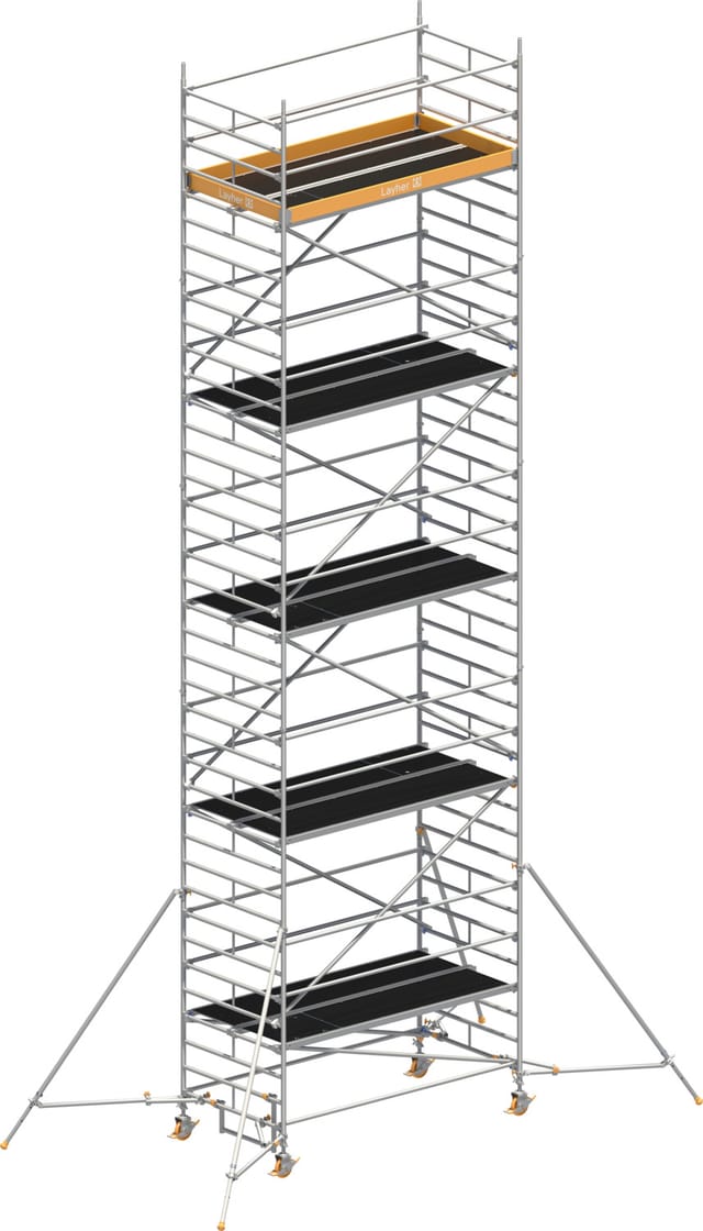 Layher Rollgerüst Uni Breit P2 Mit Gerüststützenlänge 2,60m, 11,20m Ah