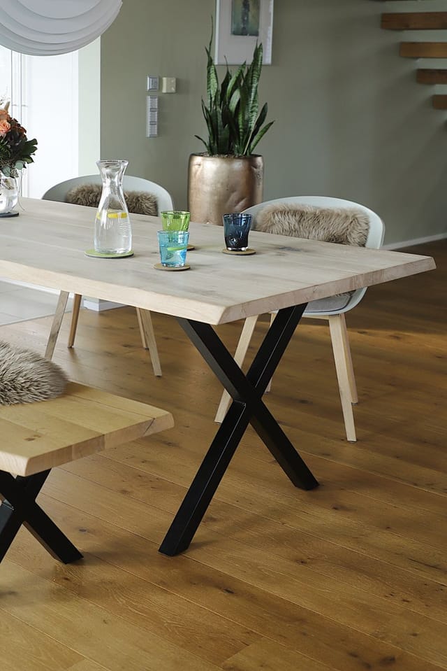 Tischplatte Live Edge Akazie Massiv Mit Natürlicher Kante 200 X 90 X 38 Mm Esstisch
