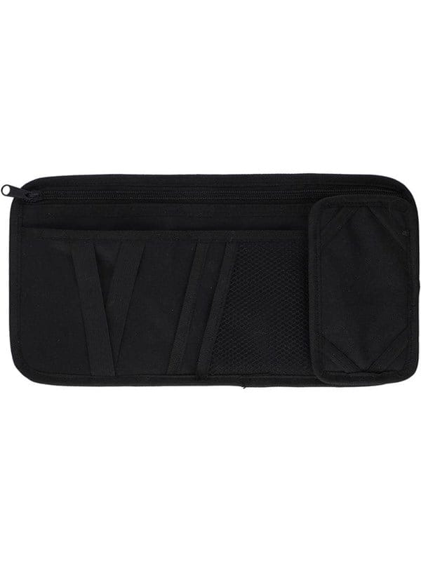 Dunlop - Sonnenblende Auto Organizer In Schwarz 18,5x36 Cm Mit Abnehmbarer Handytasche