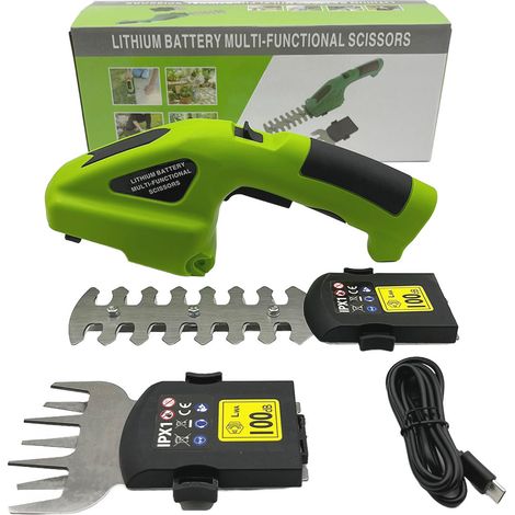 Akku-heckenschere, Grasschere, Wiederaufladbarer Strauchtrimmer, Tragbare Heckenschere Für Den Garten
