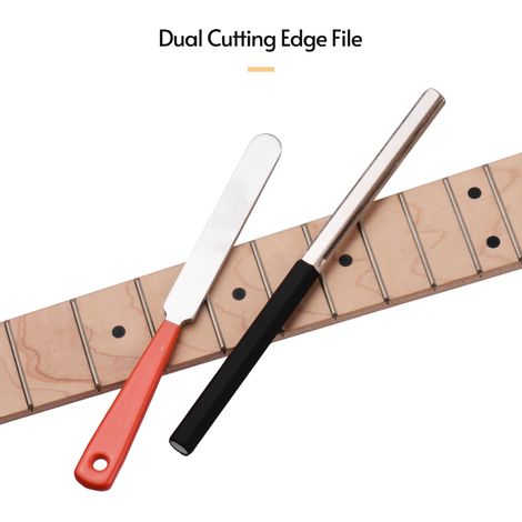 Bundabrundungsfeilensatz Aus Edelstahl – Reparaturwerkzeug Für Gitarrenbauer (gitarre, Bass, Ukulele, Mandoline, Banjo)