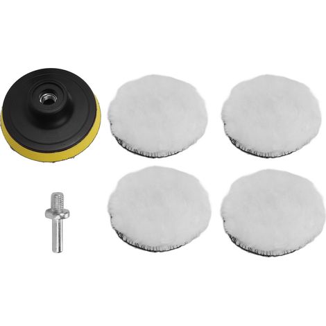 Set Mit 6 Polierpads Aus Kunstwolle (7,6 Cm / 3 Zoll) Mit 5/8-zoll-11-bohradapter Für Autopoliermaschine