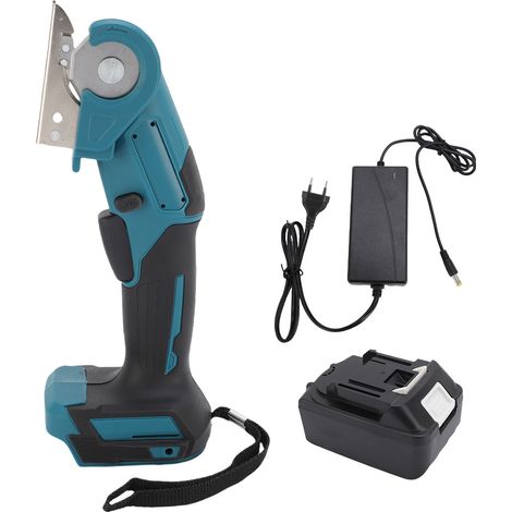 Wiederaufladbare, Kabellose Elektrische Schere Zum Schneiden Von Stoff, Leder Und Teppich, Klinge Aus Wolframstahl, Eu-stecker