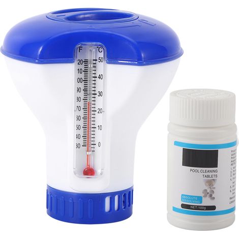 Schwimmbadreinigungsset, Reinigungsmittelspender, 3,8 Cm (1,5 Zoll) Chlortabletten
