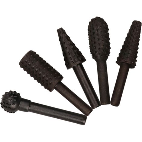 Holzmeißel, Schreinerfeilen, 5-teiliges Holzbearbeitungswerkzeug-set, Rotationsfeilen, Schleifköpfe