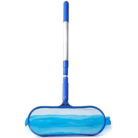 Poolskimmer Mit Teleskopstiel, Laubkescher, Schnellreinigungswerkzeug Für Aufstell- Und Einbaupools, Teiche, Whirlpools Und Schwimmbecken. Auch Für Aufstell- Und Einbaupools Geeignet.