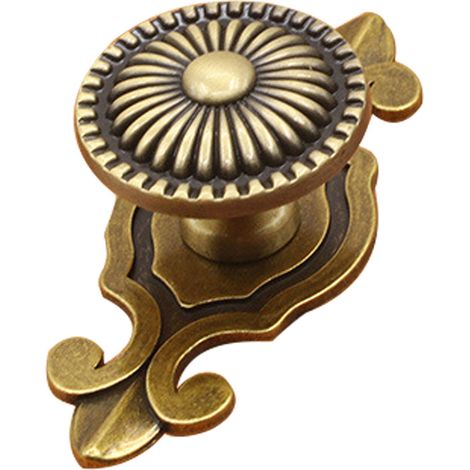 Runder Vintage-türgriff Im Europäischen Stil Für Schubladen, Schränke, Kommoden Und Möbel (bronze)